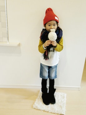 COTTENさん（キッズ・110cm）の冬コーディネート