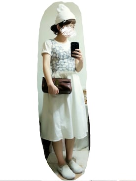 「Another Edition」｜「アイテム（ニットキャップ/ビーニー）」を使った、まさみさん（レディース・159cm）の夏コーディネート