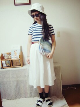 まさみさん（レディース・159cm）の夏コーディネート