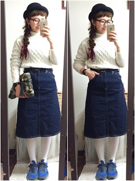 まさみさん（レディース・159cm）の冬コーディネート