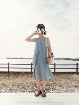 まさみさん（レディース・159cm）の夏コーディネート