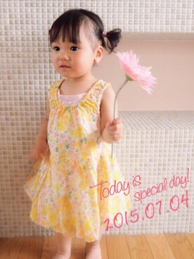 かぽちゃんさん（キッズ・80cm）の夏コーディネート