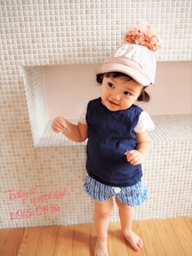 かぽちゃんさん（キッズ・80cm）の夏コーディネート