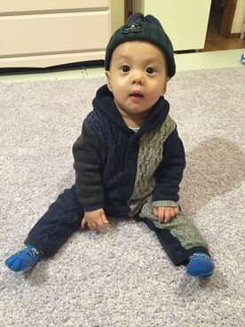 かぽちゃんさん(キッズ・80cm)の冬コーディネート