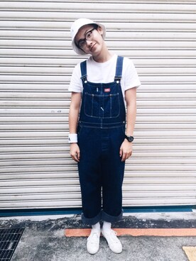 「adidas（アディダス）のアイテム（財布/小物）」を使った、洪承顥さん（メンズ・183cm）の秋コーディネート