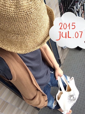 「#203（ニイマルサン）のアイテム（バッグ）」を使った、Jさん（レディース・168cm）の夏コーディネート