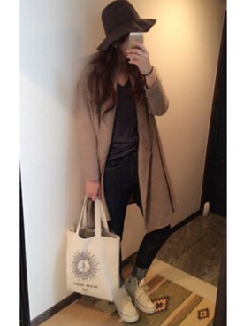 「#203（ニイマルサン）のアイテム（バッグ）」を使った、Jさん（レディース・168cm）の秋コーディネート