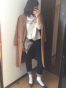 「TODAYFUL（トゥデイフル）のアイテム（ジャケット/アウター、ブラウン系）」を使った、Jさん（レディース・168cm）の冬コーディネート