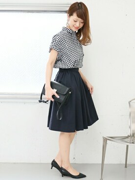 「膝丈スカート」｜DOORS WOMENSさん（レディース・168cm）の春コーディネート