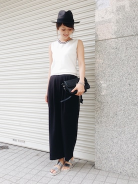 「ノースリーブニット」｜DOORS WOMENSさん（レディース・168cm）の夏コーディネート