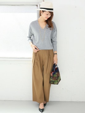 「URBAN RESEARCH DOORS WOMENS（アーバンリサーチ ドアーズ ウィメンズ）のアイテム（ニット/セーター）」を使った、DOORS WOMENSさん（レディース・168cm）の秋コーディネート