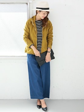 「ジップパーカ」｜DOORS WOMENSさん（レディース・168cm）の秋コーディネート