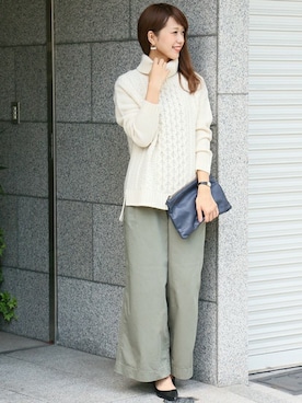 「URBAN RESEARCH DOORS WOMENS（アーバンリサーチ ドアーズ ウィメンズ）のアイテム（ニット/セーター）」を使った、DOORS WOMENSさん（レディース・168cm）の秋コーディネート