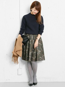 「クルーネックニット」｜DOORS WOMENSさん（レディース・168cm）の秋コーディネート