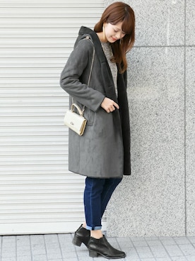「URBAN RESEARCH DOORS WOMENS」｜「アイテム（ムートンコート）」を使った、DOORS WOMENSさん（レディース・168cm）の秋コーディネート