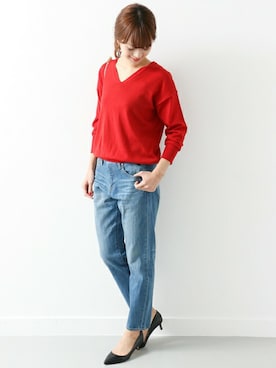 「URBAN RESEARCH DOORS WOMENS（アーバンリサーチ ドアーズ ウィメンズ）のアイテム（ニット/セーター）」を使った、DOORS WOMENSさん（レディース・168cm）の冬コーディネート