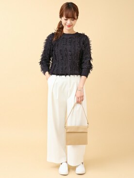 「ボリュームニット」｜DOORS WOMENSさん（レディース・168cm）の冬コーディネート