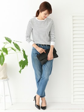 「ボーイフレンドデニム」｜DOORS WOMENSさん（レディース・168cm）の春コーディネート