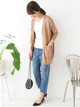 「ボーイフレンドデニム」｜DOORS WOMENSさん（レディース・168cm）の春コーディネート