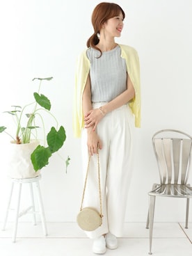 「URBAN RESEARCH DOORS WOMENS（アーバンリサーチ ドアーズ ウィメンズ）のアイテム（ニット/セーター）」を使った、DOORS WOMENSさん（レディース・168cm）の春コーディネート