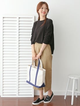 「コットンニット」｜DOORS WOMENSさん（レディース・168cm）の夏コーディネート