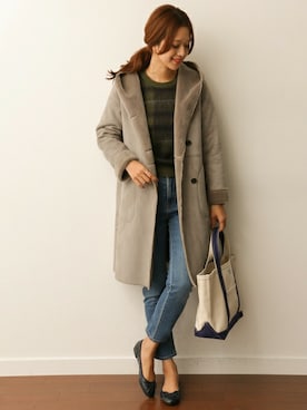 「URBAN RESEARCH DOORS WOMENS」｜「アイテム（ムートンコート）」を使った、DOORS WOMENSさん（レディース・168cm）の秋コーディネート