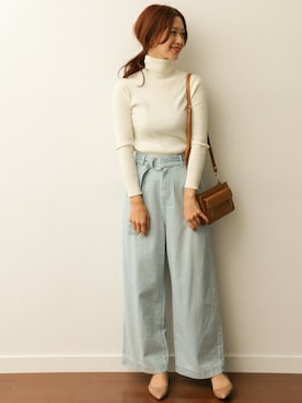 「URBAN RESEARCH DOORS WOMENS（アーバンリサーチ ドアーズ ウィメンズ）のアイテム（ニット/セーター）」を使った、DOORS WOMENSさん（レディース・168cm）の冬コーディネート