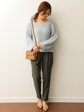 「URBAN RESEARCH DOORS WOMENS（アーバンリサーチ ドアーズ ウィメンズ）のアイテム（ニット/セーター）」を使った、DOORS WOMENSさん（レディース・168cm）の冬コーディネート