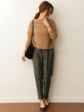 「URBAN RESEARCH DOORS WOMENS（アーバンリサーチ ドアーズ ウィメンズ）のアイテム（ニット/セーター）」を使った、DOORS WOMENSさん（レディース・168cm）の冬コーディネート