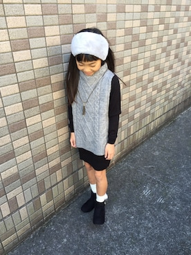 maika🍓さん(キッズ・122cm)の冬コーディネート
