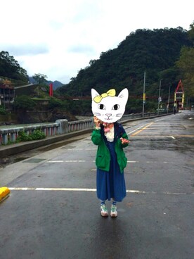 「POU DOU DOU（プードゥドゥ）のアイテム（マウンテンパーカー）」を使った、ゆきちゃんさん（レディース・158cm）の冬コーディネート