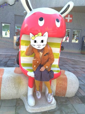 「POU DOU DOU（プードゥドゥ）のアイテム（マウンテンパーカー）」を使った、ゆきちゃんさん（レディース・158cm）の冬コーディネート