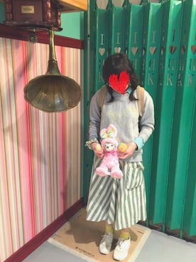 「POU DOU DOU（プードゥドゥ）のアイテム（スウェット）」を使った、ゆきちゃんさん（レディース・154cm）の冬コーディネート