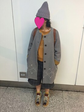 「POU DOU DOU（プードゥドゥ）のアイテム（その他アウター）」を使った、ゆきちゃんさん（レディース・154cm）の春コーディネート