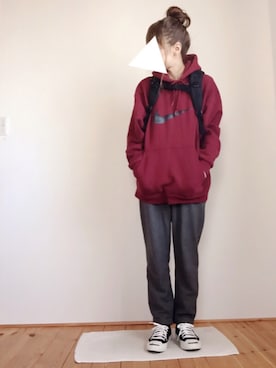 「CONVERSE（コンバース）のCONVERSE コンバース ジャック パーセル / JACK PURCEL（スニーカー）」を使った、はなこさん（レディース・160cm）の冬コーディネート