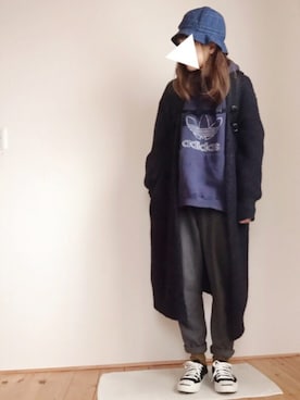 「CONVERSE（コンバース）のCONVERSE コンバース ジャック パーセル / JACK PURCEL（スニーカー）」を使った、はなこさん（レディース・160cm）の冬コーディネート