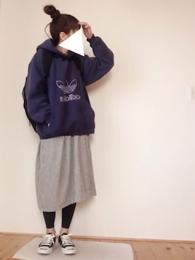 「CONVERSE（コンバース）のCONVERSE コンバース ジャック パーセル / JACK PURCEL（スニーカー）」を使った、はなこさん（レディース・160cm）の春コーディネート