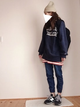 「Lee（リー）のアイテム（その他パンツ）」を使った、はなこさん（レディース・160cm）の春コーディネート
