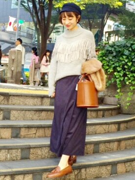 「relume」｜JOURNAL STANDARD relume表参道店スタッフさん（レディース・160cm）の秋コーディネート