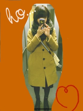 「ketty（ケティ）のアイテム（その他アウター）」を使った、ひみおさん（レディース・161cm）の冬コーディネート