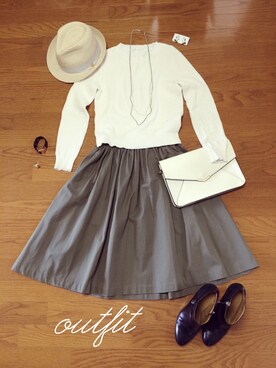 「おめかしコーデ」｜來子さん（レディース・164cm）の春コーディネート