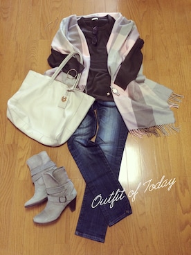 「Marie femme（マリーファム）のアイテム」を使った、來子さん（レディース・164cm）の秋コーディネート