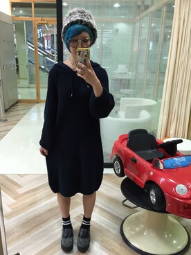 「くつした」｜「アイテム（モカシン/デッキシューズ）」を使った、yuuuuuucaさん（レディース・160cm）の秋コーディネート