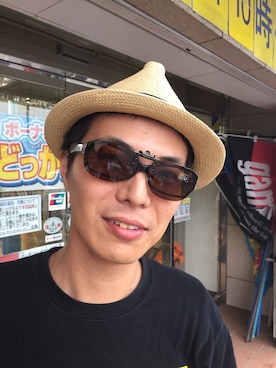 「BASECONTROL（ベースコントロール）のアイテム（チノパンツ）」を使った、yo-heyさん（メンズ・173cm）の夏コーディネート