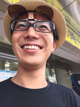「BASECONTROL（ベースコントロール）のアイテム（チノパンツ）」を使った、yo-heyさん（メンズ・173cm）の夏コーディネート