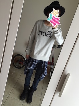 「SCOTCH & SODA（スコッチ アンド ソーダ）のアイテム（その他トップス）」を使った、Yuu Nunoさん（メンズ・170cm）の秋コーディネート