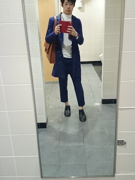 「And A（アンドエー）のアイテム（その他アウター）」を使った、じゅんやさん（メンズ・176cm）の春コーディネート