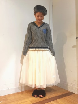 「Lee（リー）のアイテム（ニット/セーター）」を使った、ｍｏｒさん（レディース・157cm）の秋コーディネート