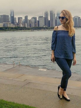 「Halston（-）のアイテム」を使った、claireさん（レディース・155cm）の秋コーディネート