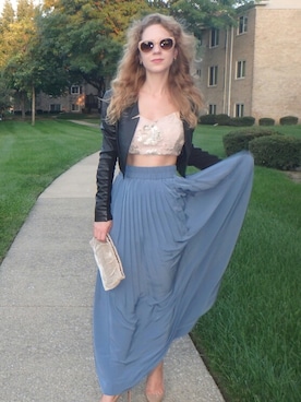 「Halston（-）のアイテム」を使った、claireさん（レディース・155cm）の秋コーディネート